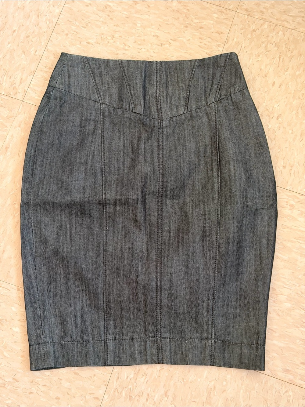 Vintage Guess Denim Women’s Pencil Skirt Size 24 XS Cotton Blend Corset Y2K